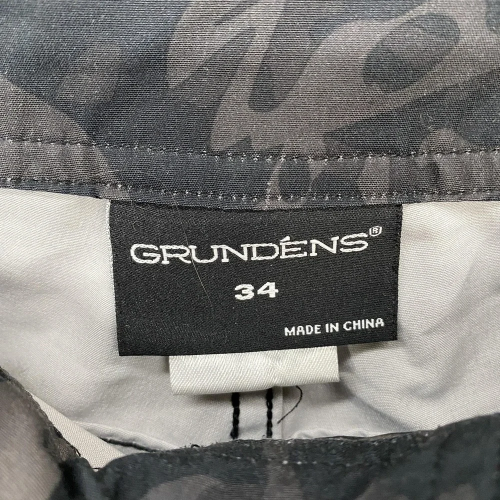 Grundens Board Shorts Mens 34 Camo Fish Head Quick Dry Stretch Gray‎ Beach Surf